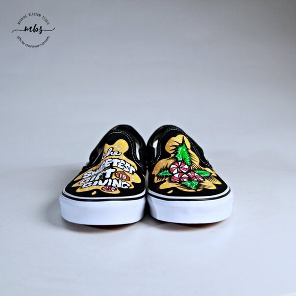 NWOT Vans Holiday Taylor Reeves Canvas Low Top Slip Ons Multicolors Men 11 - Picture 3 of 12